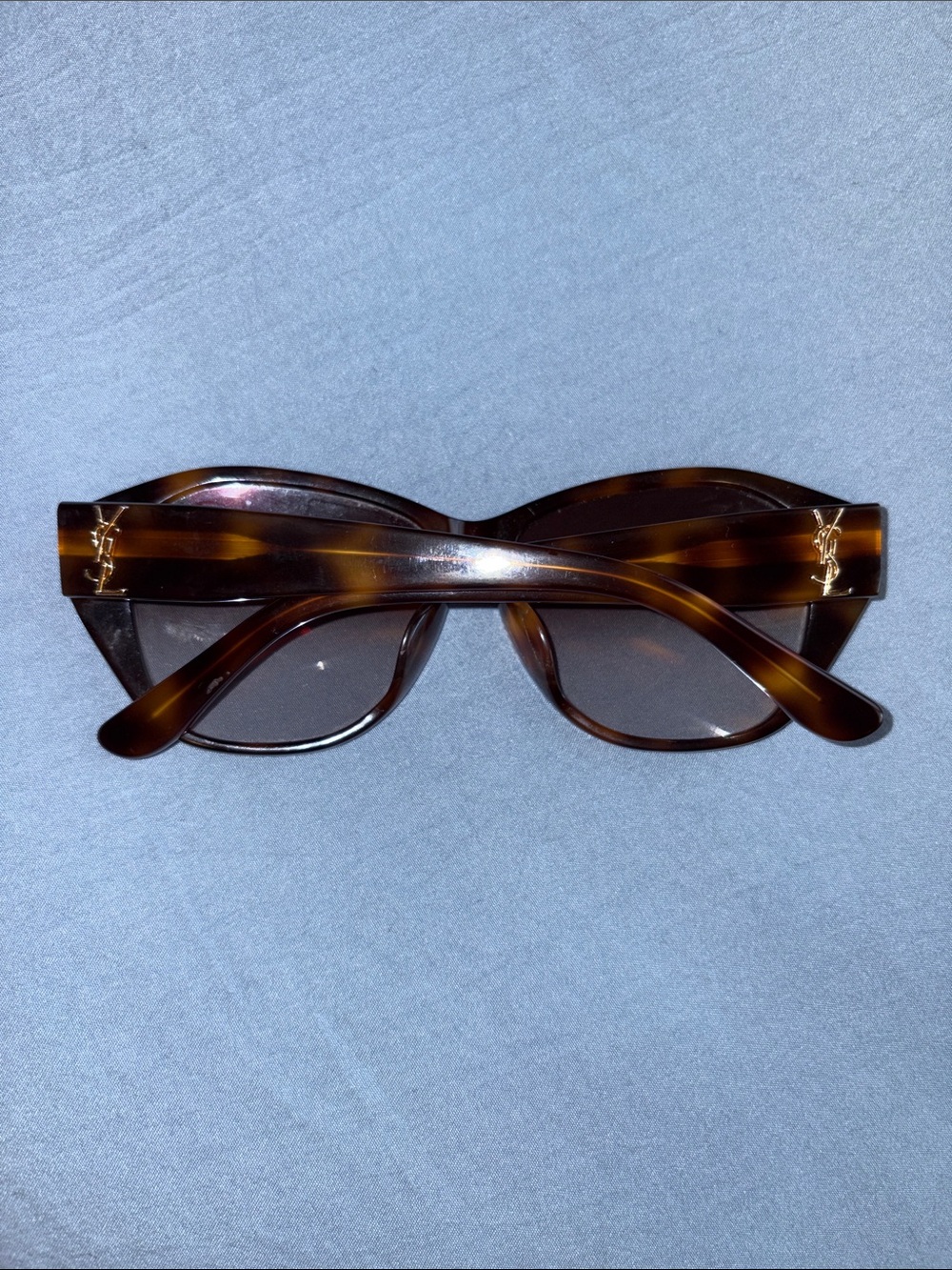 Saint Laurent Tortoiseshell Cat-Eye Sunglasses - Dark Brown